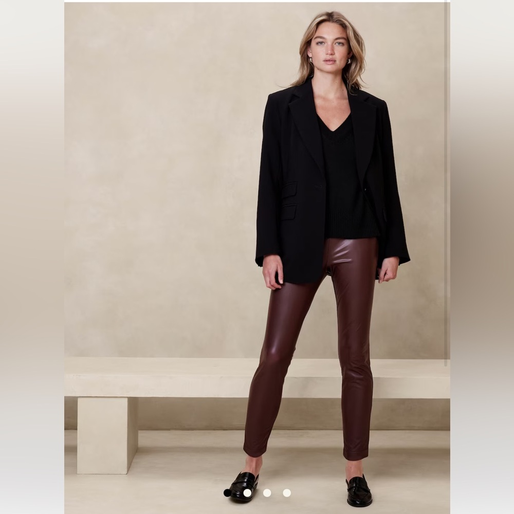 Banana republic high rise vegan leather legging